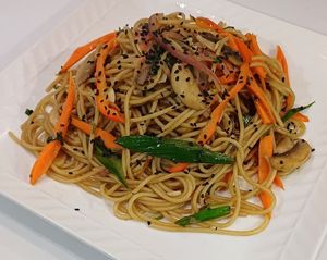 Spaguetti champiñón vegano at Rupa Veg in La Serena