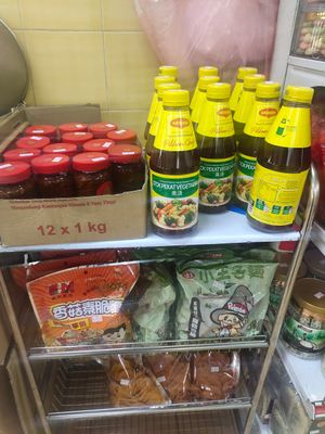 Seasonings at New Foochow Vegetarian Food in Kuching