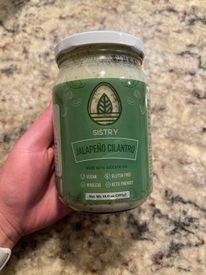 vegan sauce from vendor (Sistry)   at That Good Good Market in San Diego