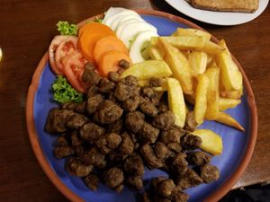 Peruvian dish at El Encuentro - Tigre in Cusco