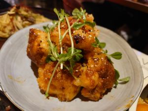 Korean-style deep fried cauliflower NT$300 at Vegan Amore 蔬慕 in Taipei