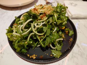 Praline and kale salad with sweet potato (appetiser) NT$ 230 at Vegan Amore 蔬慕 in Taipei