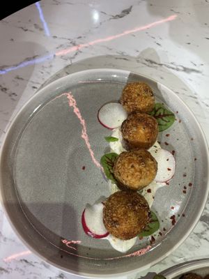 Potato fritters  at Vegan Amore 蔬慕 in Taipei