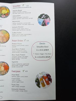 Lots of healthy drinks at Naturawell in Lincoln