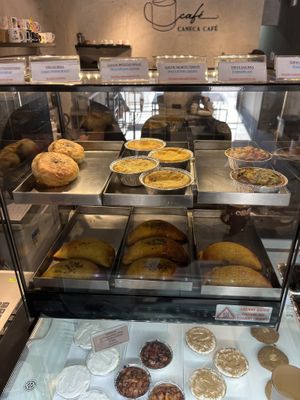 Savory empanadas and quiche!  at Caneca Café in Sao Paulo