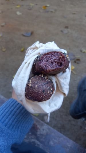 baguette (yes, it's purple inside) at La Consciente in Barcelona