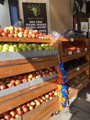 Upon Entry with Organic Produce   at Nature's Best Foods in Oakland