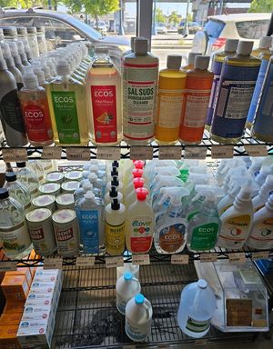 Cleaning supplies at Mandela Food Cooperative in Oakland