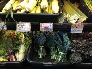 Happy leafy greens at Mandela Food Cooperative in Oakland