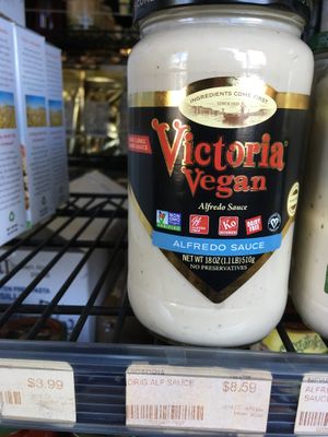 Vegan alfredo sauce ❤️ at Mandela Food Cooperative in Oakland