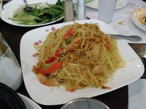 noodles at Nature Vegetarian Restaurant in Oakland