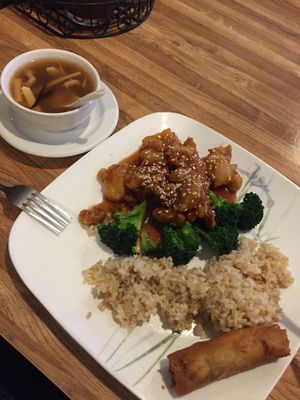 Sesame Vege Chicken at Nature Vegetarian Restaurant in Oakland