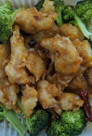 General Tso's Chikn at Nature Vegetarian Restaurant in Oakland