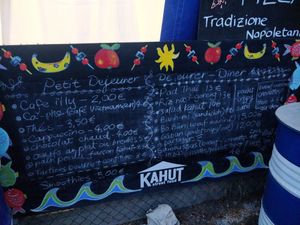 Menu at Kahut Cap Ferret in Lege-cap-ferret