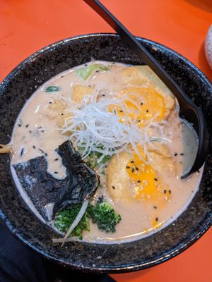 I think it's Curry Ramen (15€) with Fried egg (4,5€).  at Beyond Ramen in Berlin