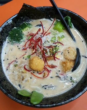 ramen "Miso Cube" #Veganuary at Beyond Ramen in Berlin