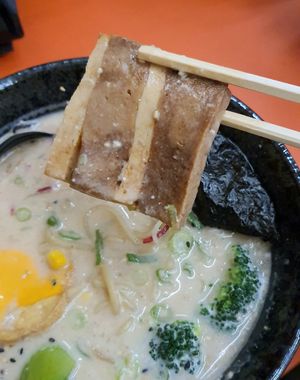 vegan "chashu" - close-up #Veganuary at Beyond Ramen in Berlin