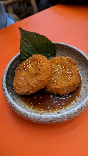 Radish cake - savory starter (3/5⭐) at Beyond Ramen in Berlin
