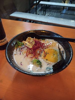 Tonkotsu style ramen at Beyond Ramen in Berlin