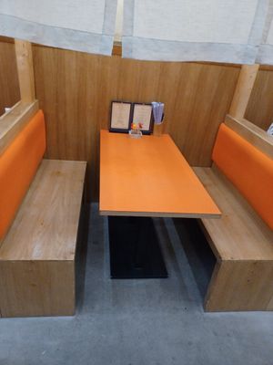 Interior booth at Beyond Ramen in Berlin