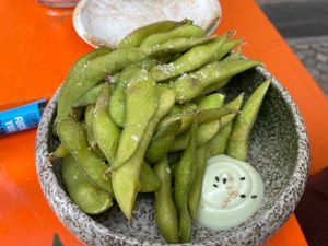 Edamame   at Beyond Ramen in Berlin