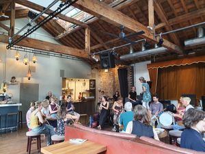 Klezmer jam at Mana's Plant-Based Persian Cuisine in London