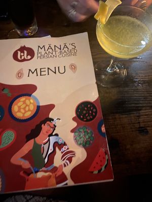   at Mana's Plant-Based Persian Cuisine in London