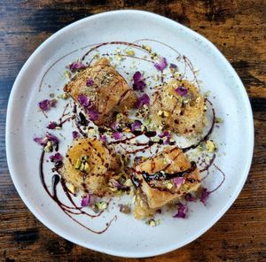 Maman's baglava at Mana's Plant-Based Persian Cuisine in London