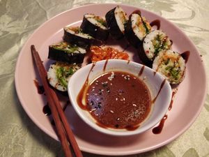 Gimbap at SHPANA in Tbilisi