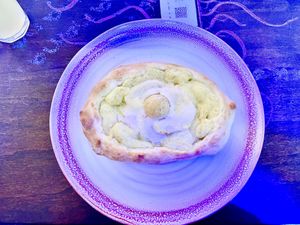 Khachapuri  at SHPANA in Tbilisi