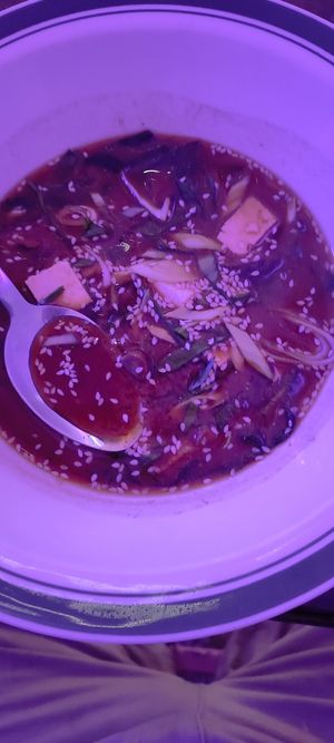 מרק מיסו #Veganuary at SHPANA in Tbilisi