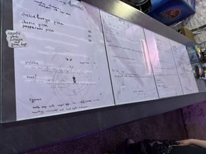 Their idea of a menu  at SHPANA in Tbilisi