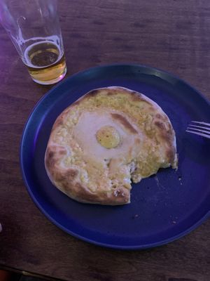 Vegan khachaphuri  at SHPANA in Tbilisi