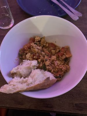 Tofu scramble  at SHPANA in Tbilisi