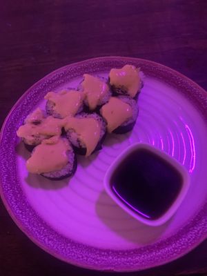 Tuna & cheese sushi  at SHPANA in Tbilisi