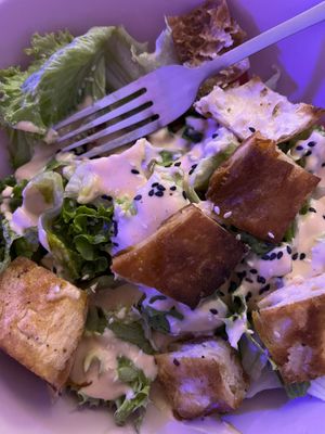 Caesar salad. at SHPANA in Tbilisi