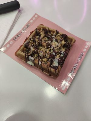 Gofre de chocolate #Veganuary at Divina Berlina in Tenerife