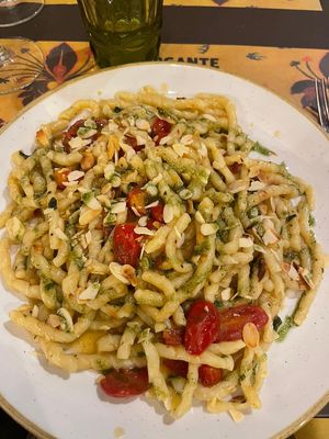 Busiate epiche at I Morgante Bottegabistro in Agrigento