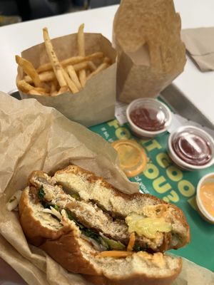 Deluxe crispy chicken with creamy buffalo sauce   at Hart House - Sepulveda in Los Angeles