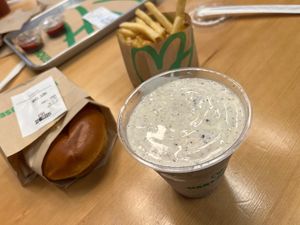 #5 Meal. Hot Chickn sandwich, Oreo Shake, & Fries. at Hart House - Sepulveda in Los Angeles