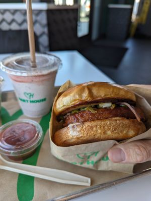 Deluxe Hot Chicken Sandwich at Hart House - Sepulveda in Los Angeles