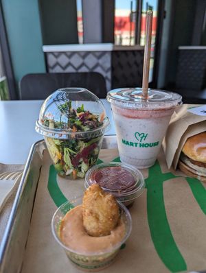 Nuggets and kale salad at Hart House - Sepulveda in Los Angeles
