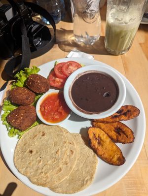 Vegan breakfast at The Little Spoon in Panajachel
