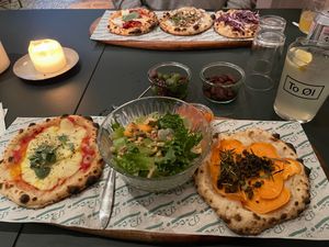Vegan Pizza, Salad and Snacks at Picco Pizza - Valby in Copenhagen