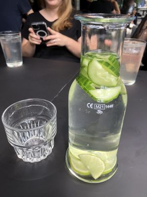 Infused water (4,90€)  at Heaven's Kitchen in Stuttgart