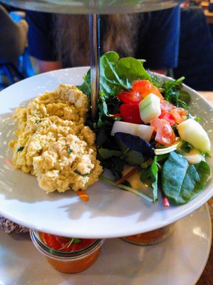 Egg, could have used some kala namak at Heaven's Kitchen in Stuttgart