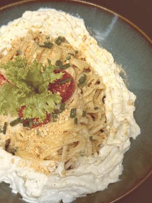 Burrata Tagliatelle  at Heaven's Kitchen in Stuttgart