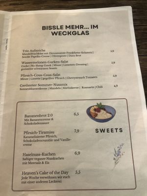 Menu   at Heaven's Kitchen in Stuttgart