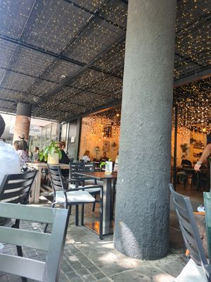 Outside seating at Heaven's Kitchen in Stuttgart