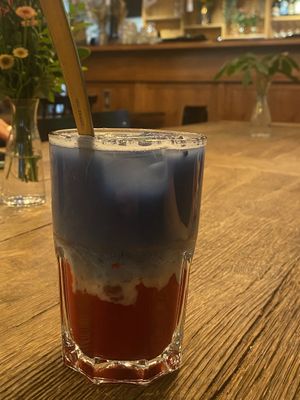 Blue Raspberry Matcha  at Heaven's Kitchen in Stuttgart